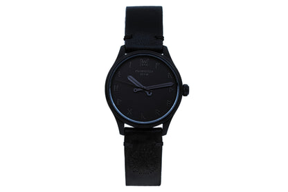 Loki Leather Black Black Black Quartz Watch