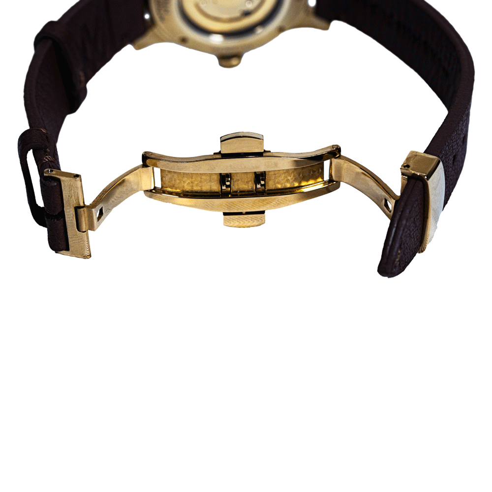 Leather Brown Gold WATCHSTRAP