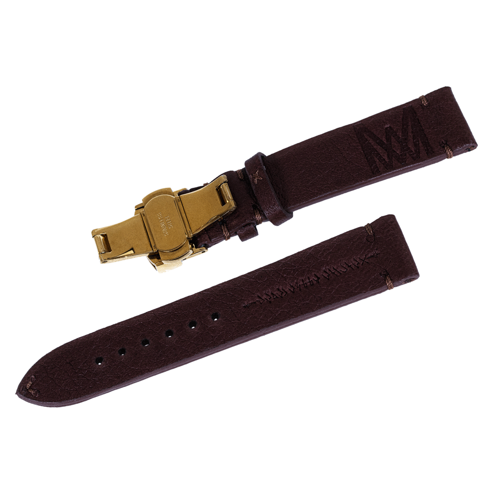 Leather Brown Gold WATCHSTRAP