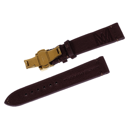 Leather Brown Gold WATCHSTRAP