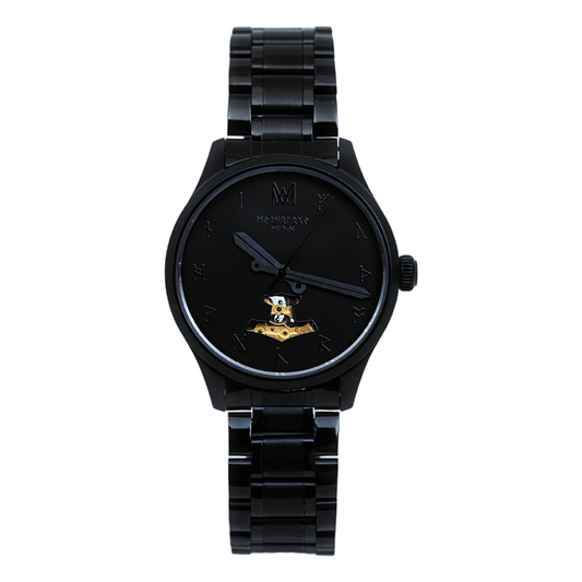 Hel Steel Black Black Black Automatic Watch