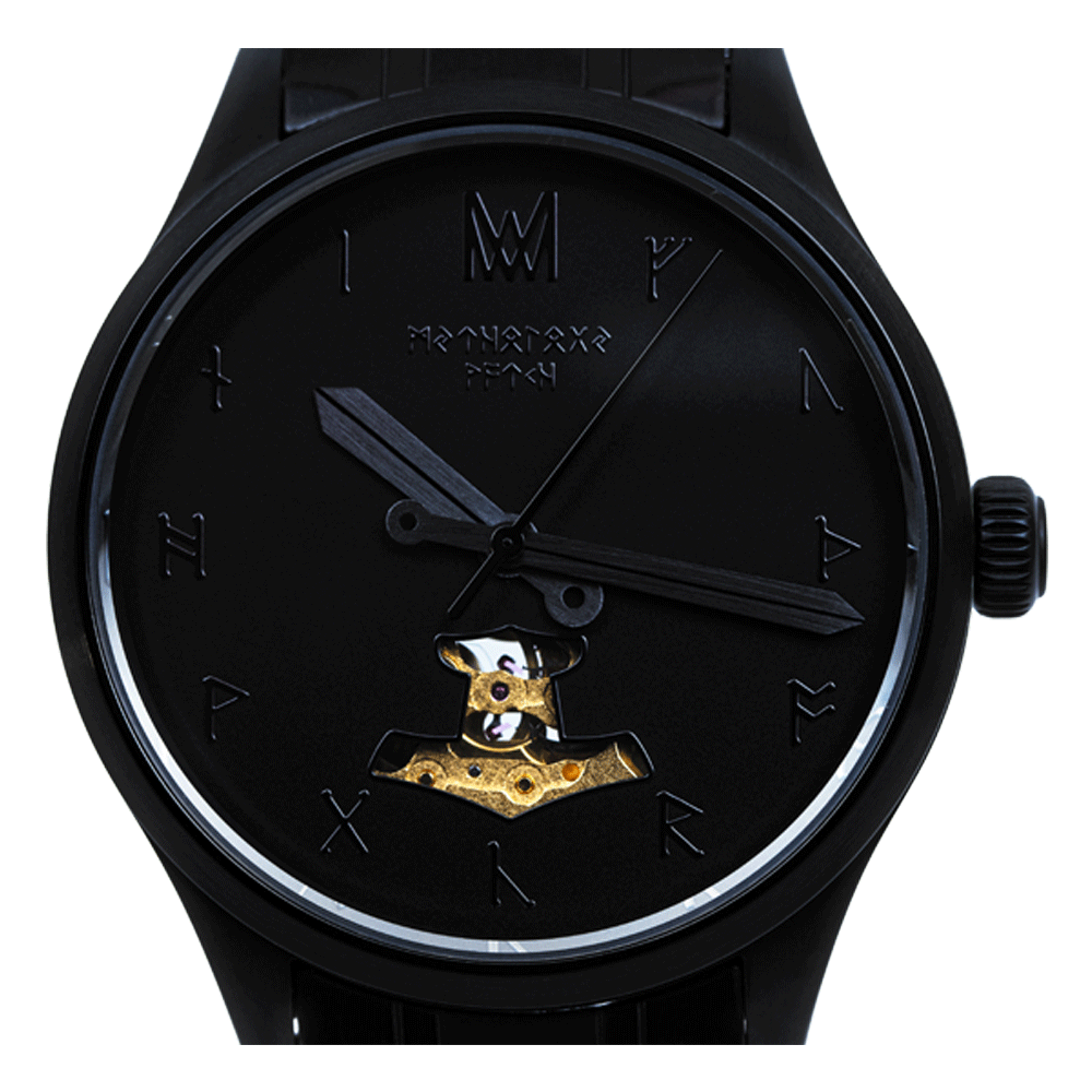 Hel Steel Black Black Black Automatic Watch