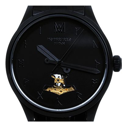 Hel Steel Black Black Black Automatic Watch