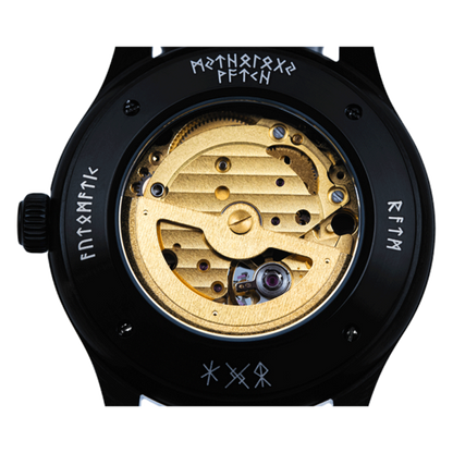 ULLR STEEL BLACK BLACK GOLD AUTOMATIC WATCH