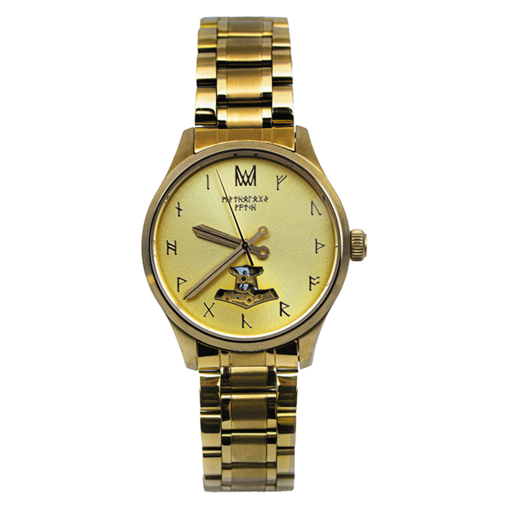 BALDUR STEEL GOLD GOLD GOLD AUTOMATIC WATCH