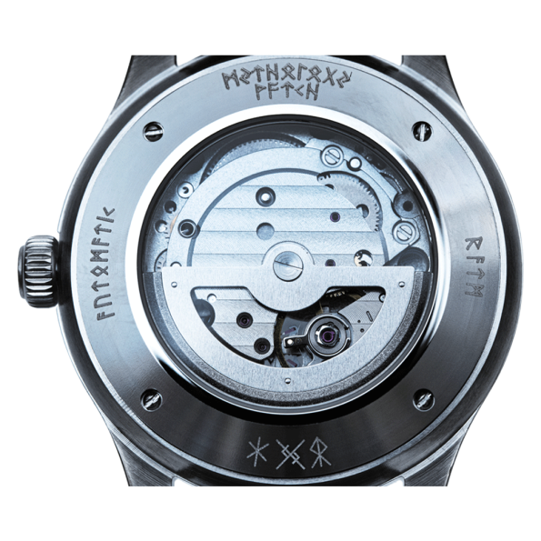 BRAGI STEEL SILVER SILVER BLACK AUTOMATIC WATCH