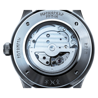 BRAGI STEEL SILVER SILVER BLACK AUTOMATIC WATCH